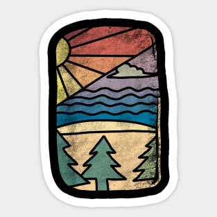 Into the wild nature Sticker